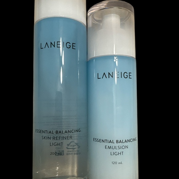 LANEIGE Balancing emulsion skin refiner Light. NWOB 200ml & 120ml